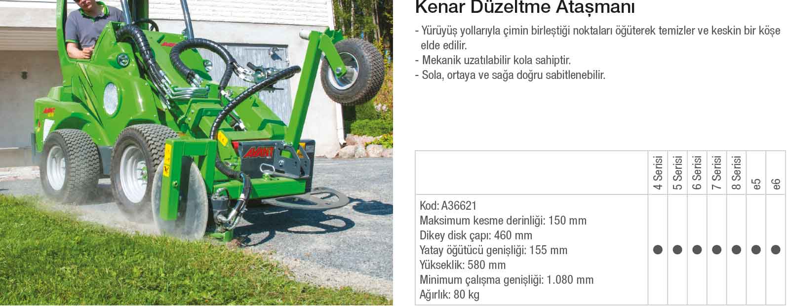 Avant Mini Yükleyici Ataşmanı